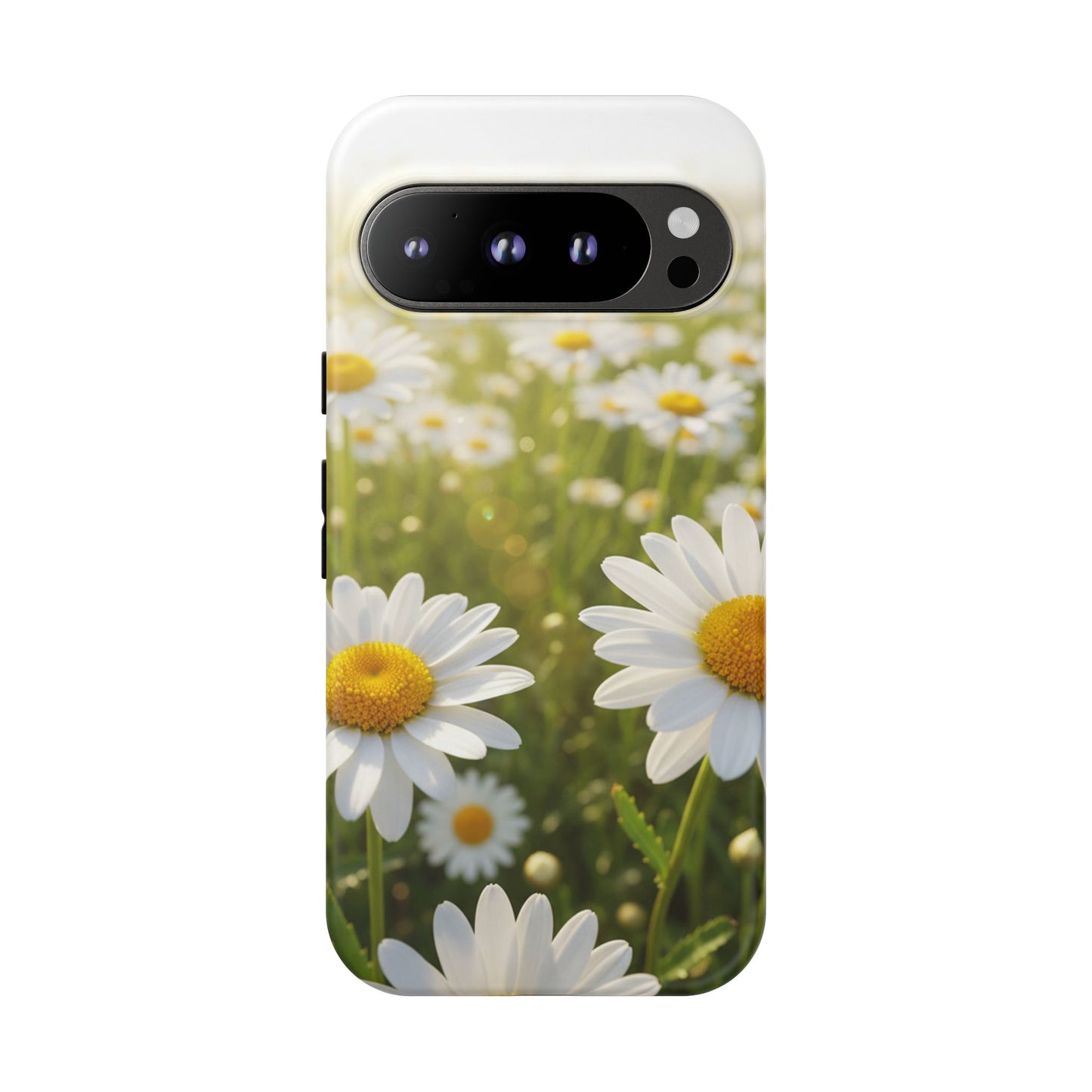 Daisy Phone Case – Floral Spring Field Tough Protective Case (iPhone, Samsung, Pixel)