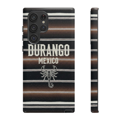 Durango Mexico Phone Case | Serape Scorpion Western Design | Mexican Heritage Tough Case for iPhone & Samsung