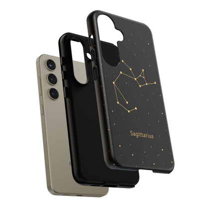 Sagittarius Zodiac Constellation Phone Case – Luxe Gold Celestial Cover