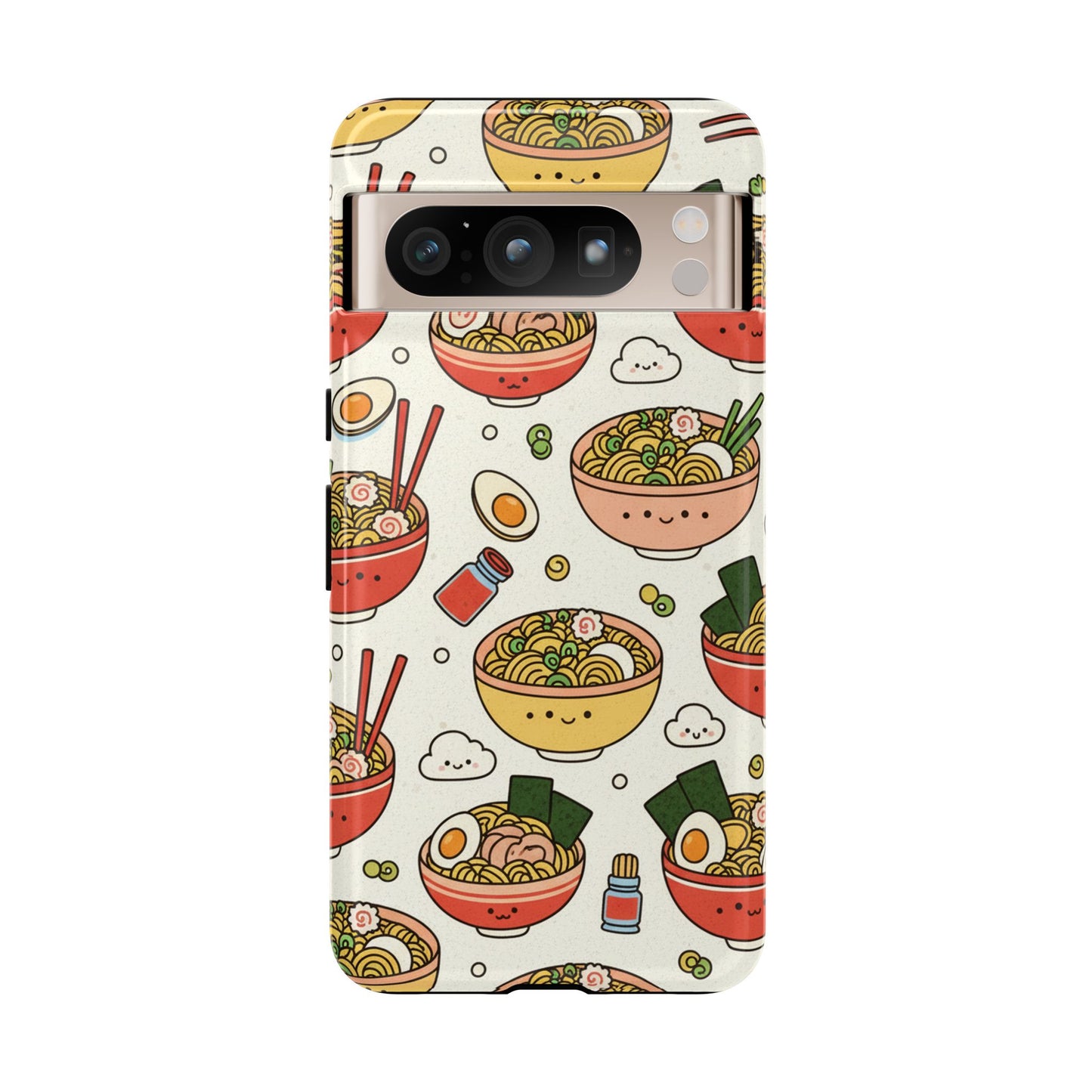 Kawaii Ramen Phone Case – Cute Japanese Food Pattern | Noodle Bowl Aesthetic Case