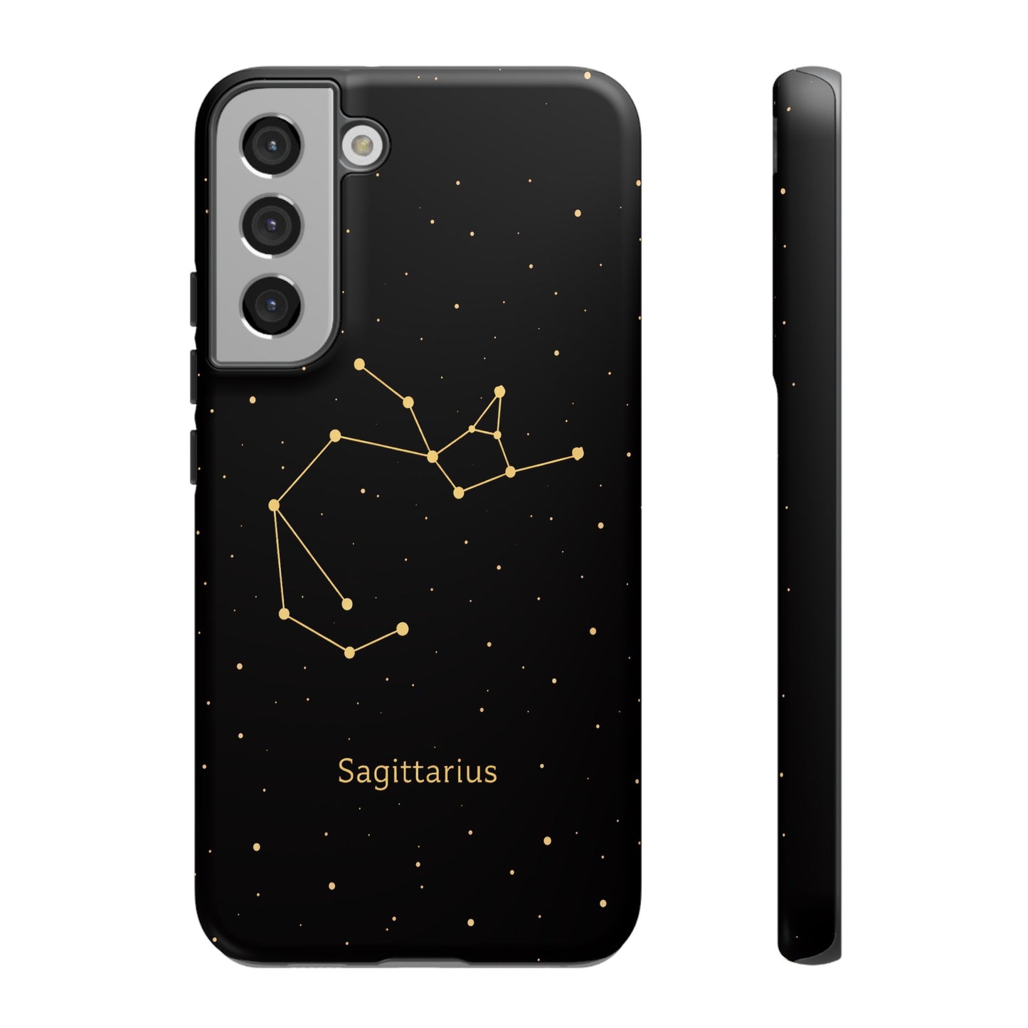 Sagittarius Zodiac Constellation Phone Case – Luxe Gold Celestial Cover