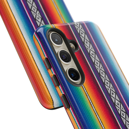 Serape Stripe Phone Case – Colorful Mexican Blanket Pattern Tough Case
