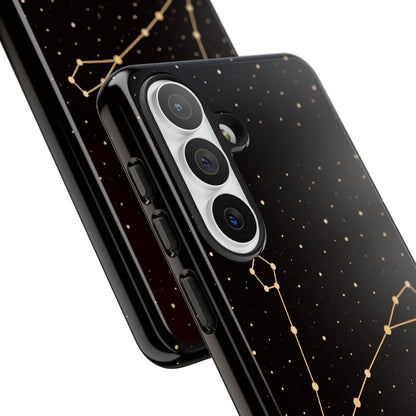 Pisces Zodiac Constellation Phone Case – Luxe Gold Celestial Cover