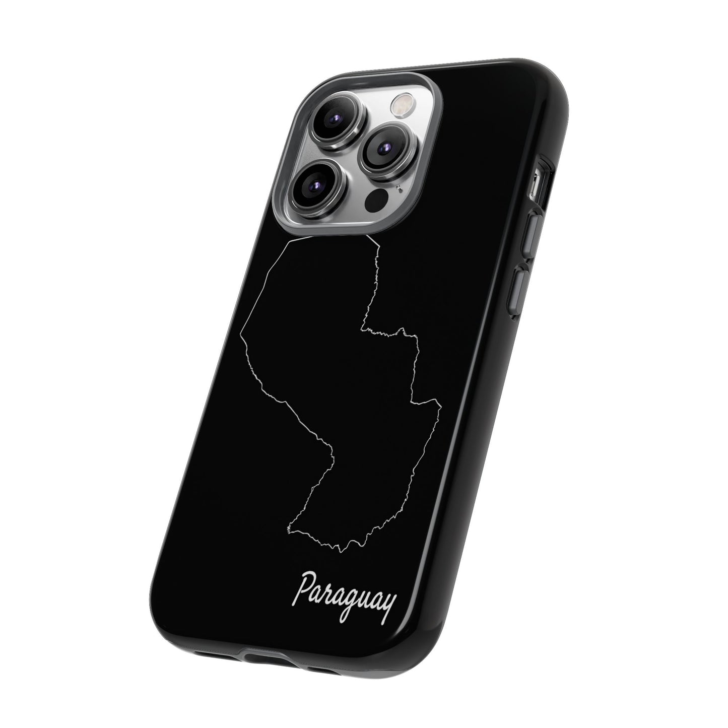 Paraguay Outline Phone Case – Minimal Country Map Tough Case (iPhone, Samsung, Pixel)