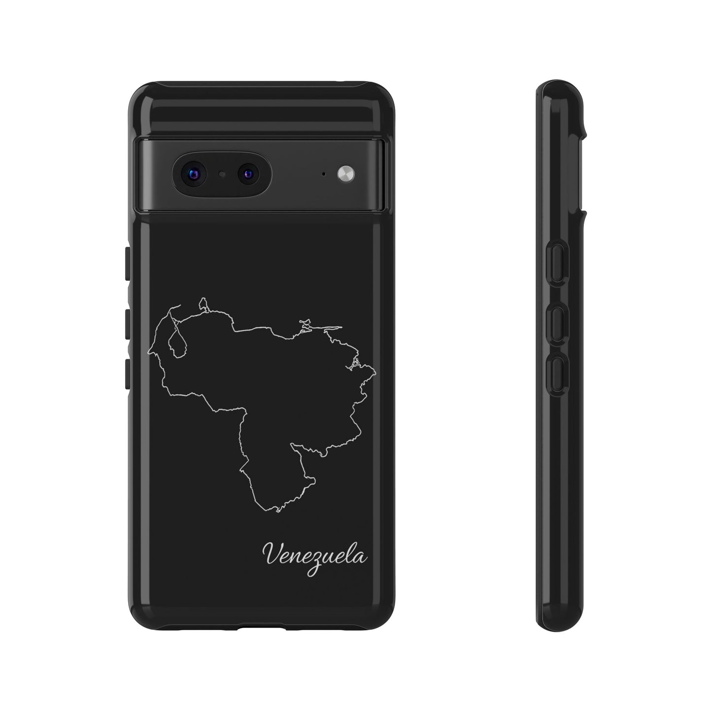 Venezuela Outline Phone Case – Minimal Country Map Tough Case (iPhone, Samsung, Pixel)