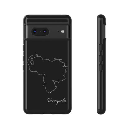 Venezuela Outline Phone Case – Minimal Country Map Tough Case (iPhone, Samsung, Pixel)