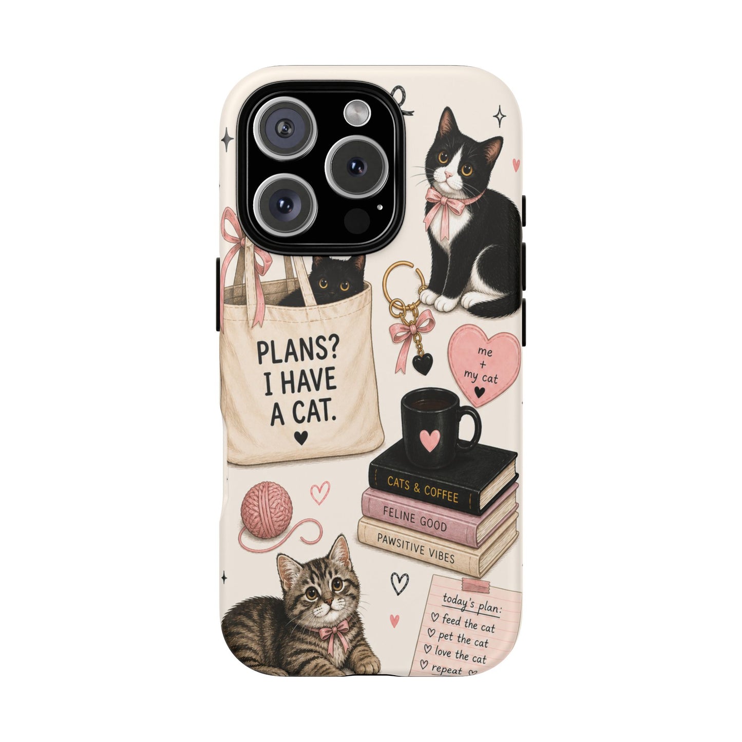 Cat Lover Phone Case | Plans? I Have A Cat Cute Aesthetic Cover