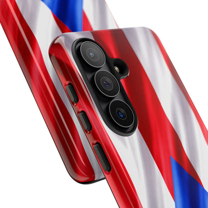 Puerto Rico Flag Phone Case | Boricua Pride Tough Case | Puerto Rican Flag Protective Cover for iPhone & Samsung