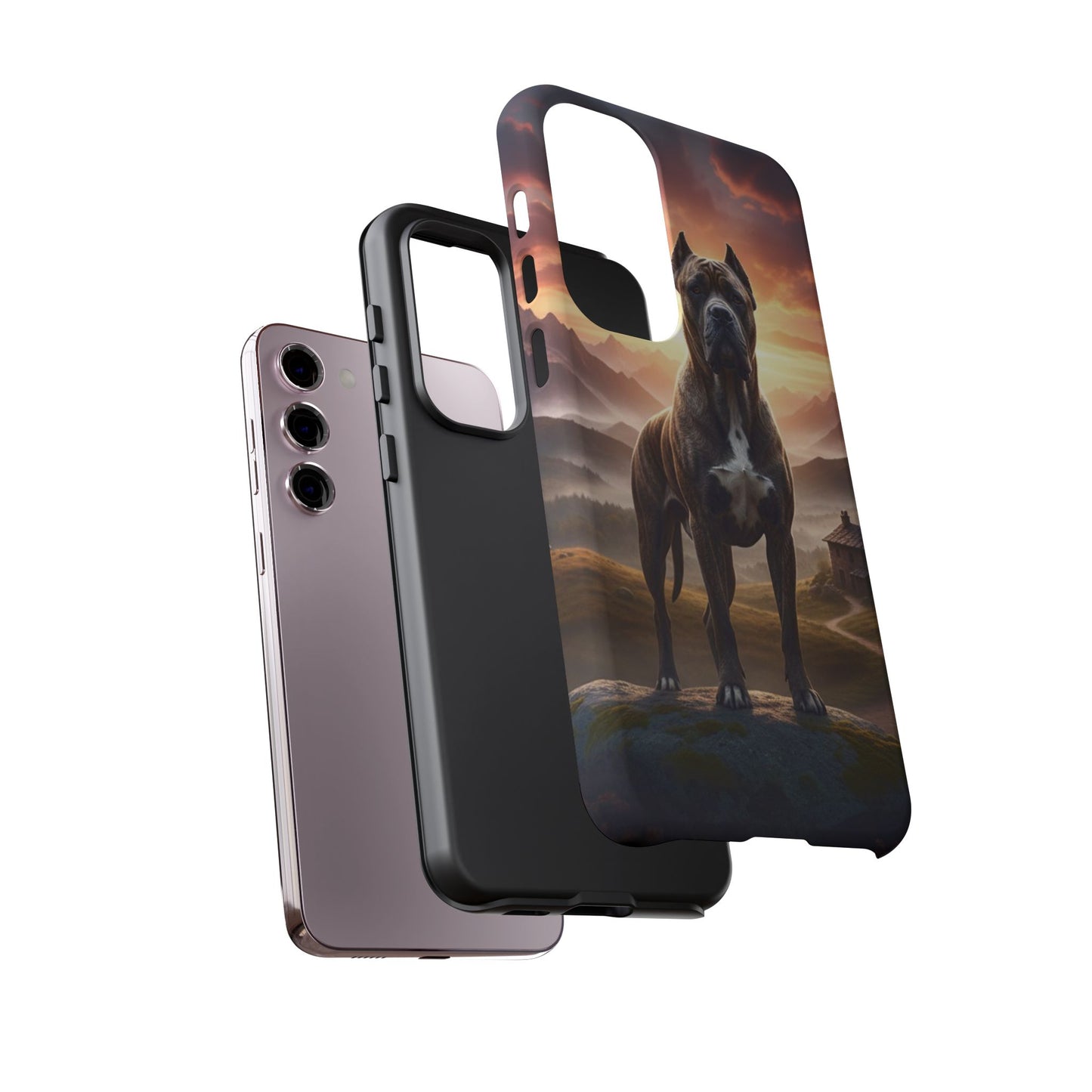 Cane Corso Phone Case – Guard Dog Sunset Tough Case (iPhone, Samsung, Pixel) | Dog Lover Gift