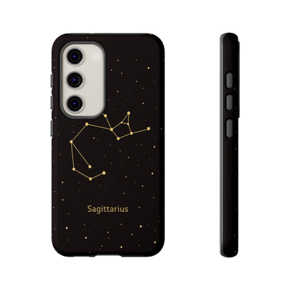 Sagittarius Zodiac Constellation Phone Case – Luxe Gold Celestial Cover