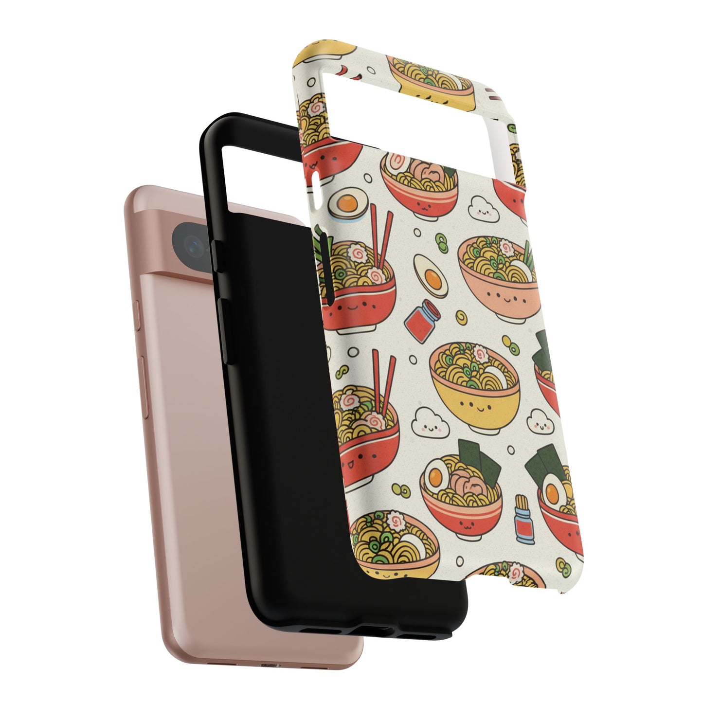 Kawaii Ramen Phone Case – Cute Japanese Food Pattern | Noodle Bowl Aesthetic Case