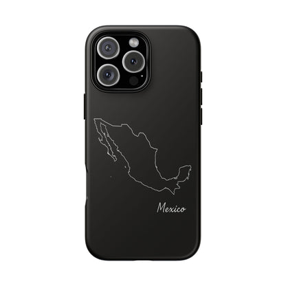 Mexico Outline Phone Case – Minimal Country Map Tough Case (iPhone, Samsung, Pixel)