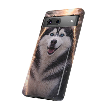 Siberian Husky Tough Phone Case | Blue Eyes Dog Cover Protective iPhone Case