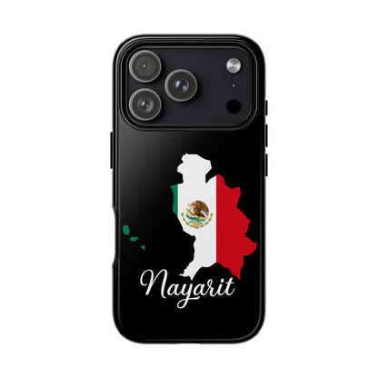 Nayarit Mexico Flag Map Phone Case | Mexican American Pride Tough Case for iPhone & Samsung