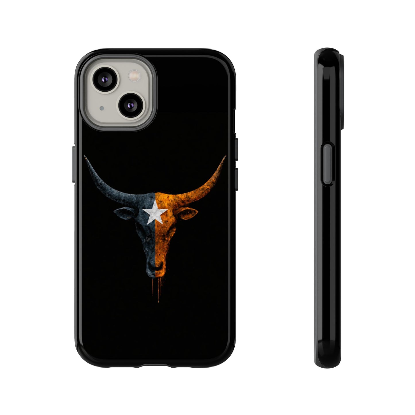 Texas Longhorn Skull Phone Case Western Cowboy Bull iPhone Samsung Cover