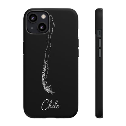 Chile Outline Phone Case – Minimal Country Map Tough Case (iPhone, Samsung, Pixel)