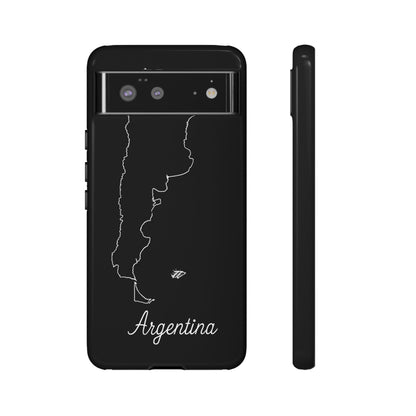 Argentina Outline Phone Case – Minimal Country Map Tough Case (iPhone, Samsung, Pixel)