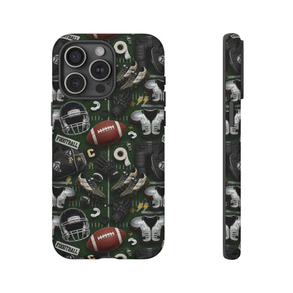 Football Pattern Phone Case – Sports Fan Tough Protective Game Day Case