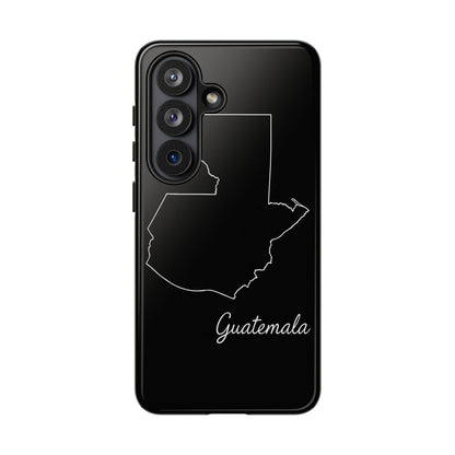 Guatemala Outline Phone Case – Minimal Country Map Tough Case (iPhone, Samsung, Pixel)
