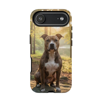 Pit Bull Phone Case – Dog Portrait Tough Case (iPhone, Samsung, Pixel)