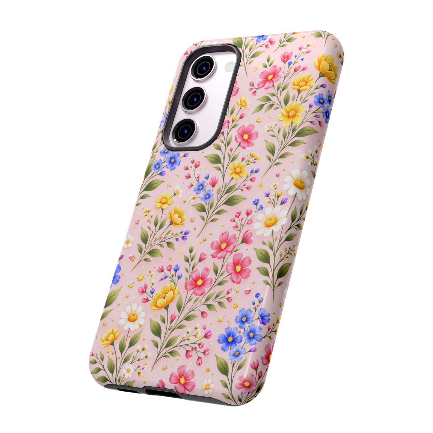 Wildflower Floral Phone Case Vintage Spring Meadow Tough Cover