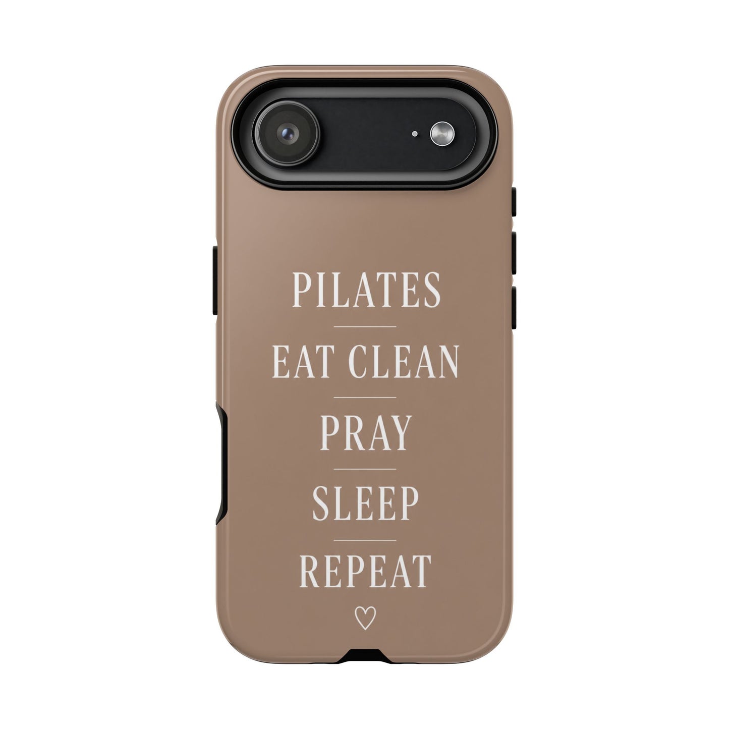 Pilates Phone Case | Eat Clean Pray Sleep Repeat Aesthetic | Wellness Girl Gift