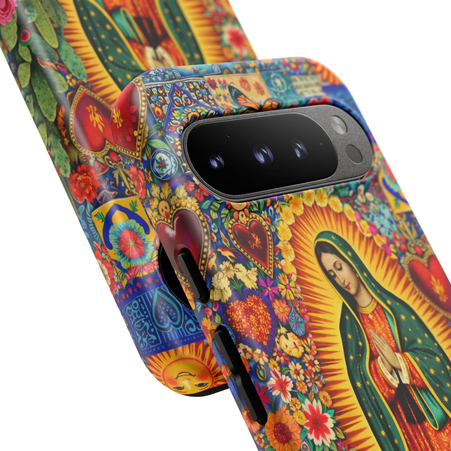 Virgin Mary Guadalupe Phone Case Mexican Folk Art Tough Cover iPhone Samsung