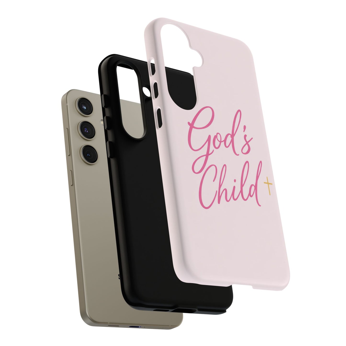 Gods Child Phone Case Christian Pink Aesthetic Tough iPhone Case