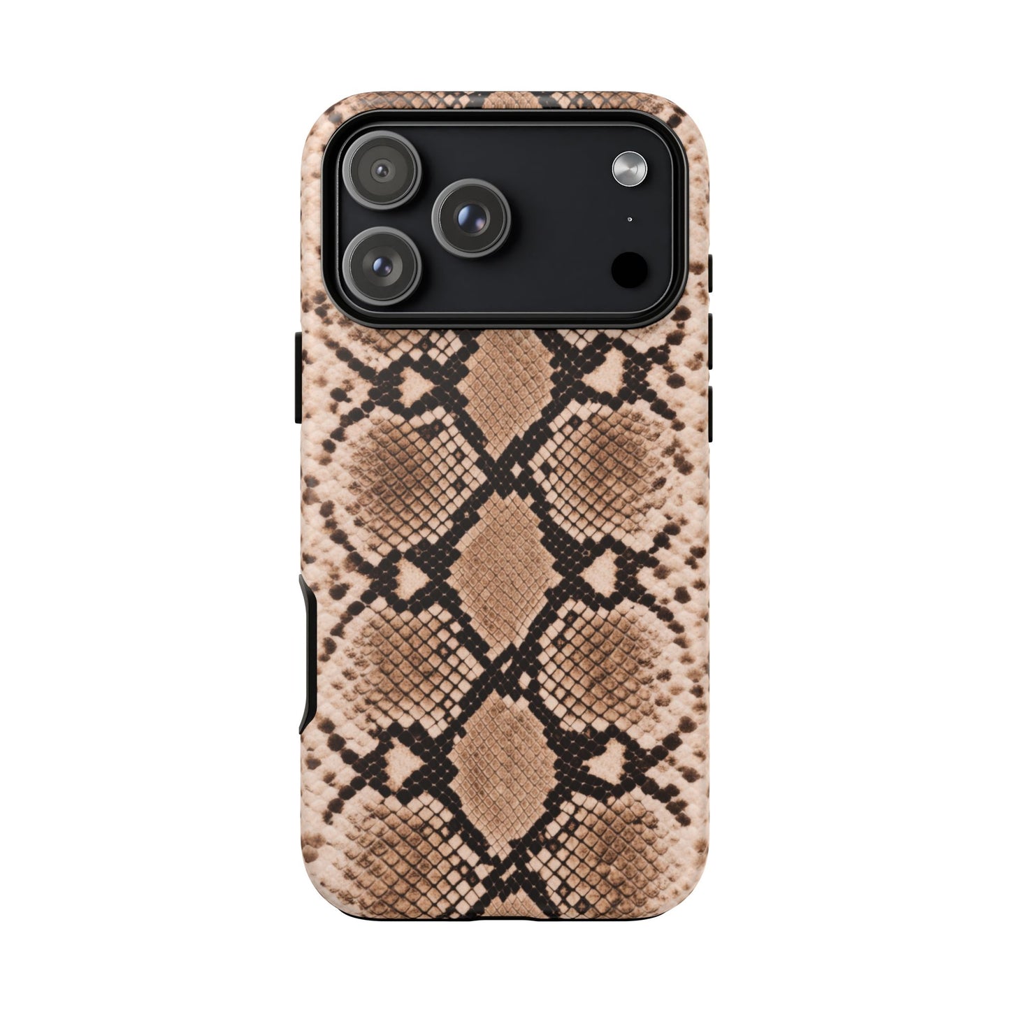Snake Print Phone Case – Brown Python Pattern Slim Protective Cover for Iphone, Samsung Galaxy and Pixel