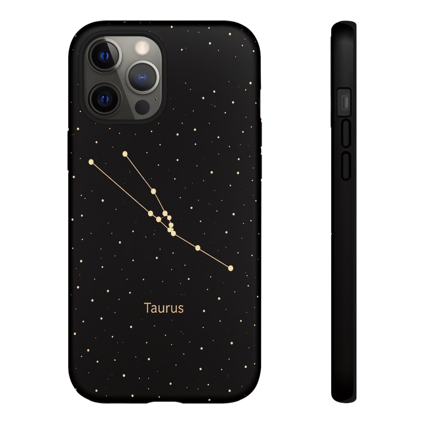 Taurus Zodiac Constellation Phone Case – Luxe Gold Celestial Cover