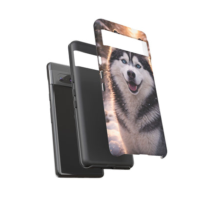 Siberian Husky Tough Phone Case | Blue Eyes Dog Cover Protective iPhone Case