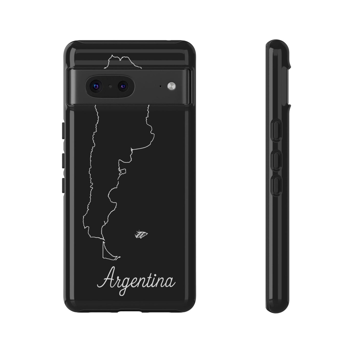 Argentina Outline Phone Case – Minimal Country Map Tough Case (iPhone, Samsung, Pixel)