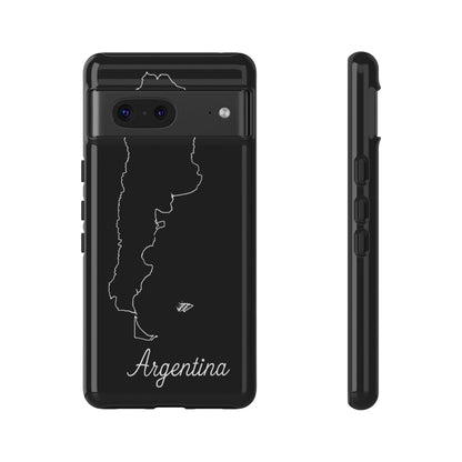 Argentina Outline Phone Case – Minimal Country Map Tough Case (iPhone, Samsung, Pixel)