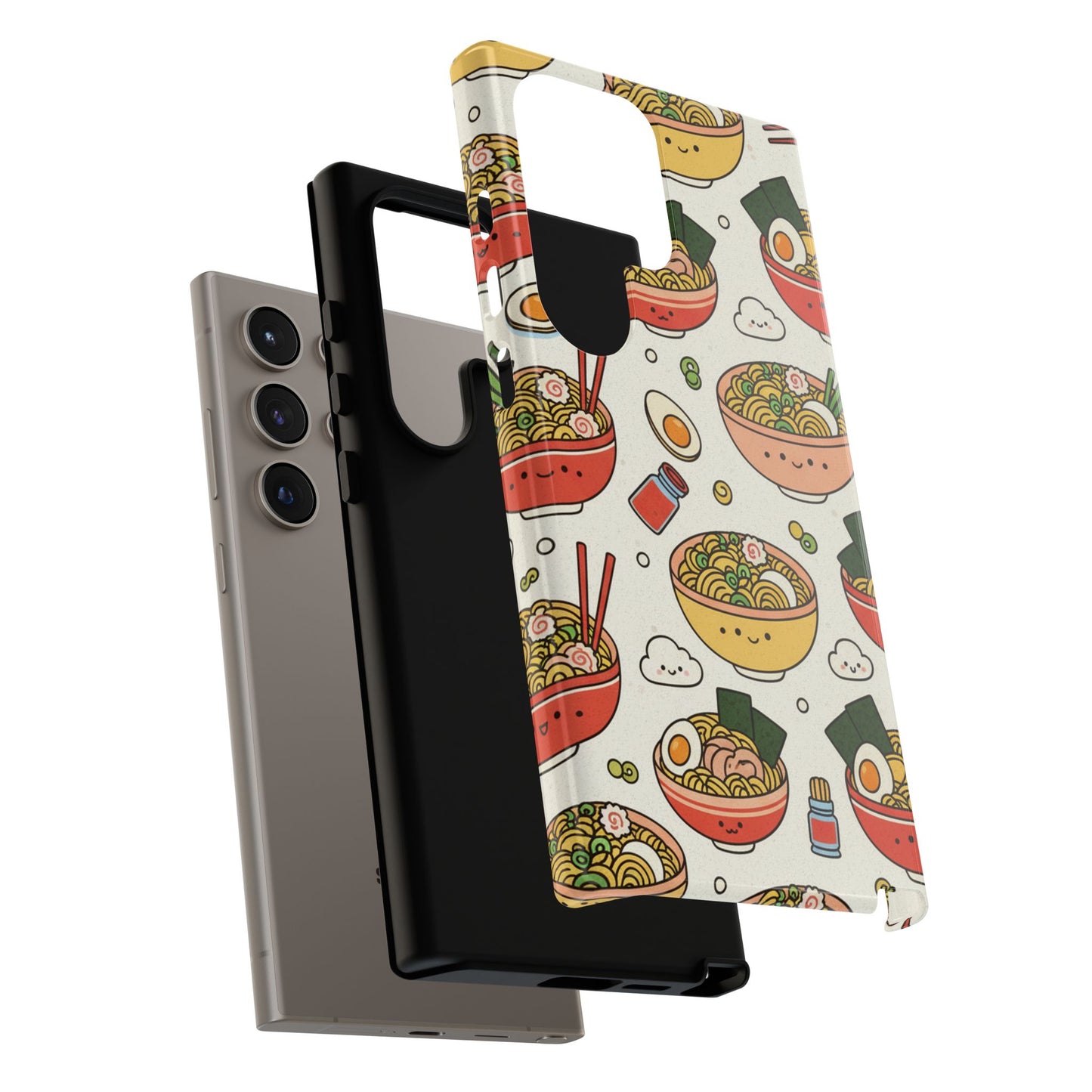 Kawaii Ramen Phone Case – Cute Japanese Food Pattern | Noodle Bowl Aesthetic Case