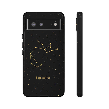 Sagittarius Zodiac Constellation Phone Case – Luxe Gold Celestial Cover