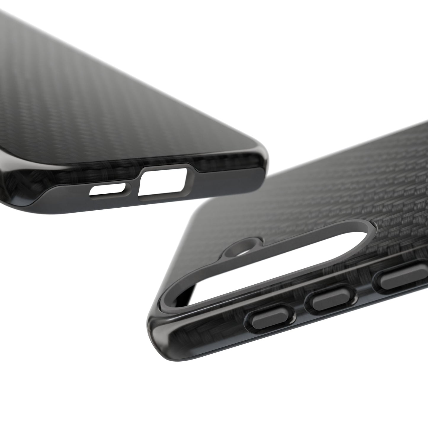 Carbon Fiber Inspired Phone Case – Rugged Slim Protective Tech Case for iPhone & Samsung