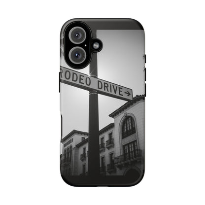 Rodeo Drive Phone Case | Los Angeles Aesthetic Black & White Photography | Luxury LA Street Tough Case for iPhone & Samsung