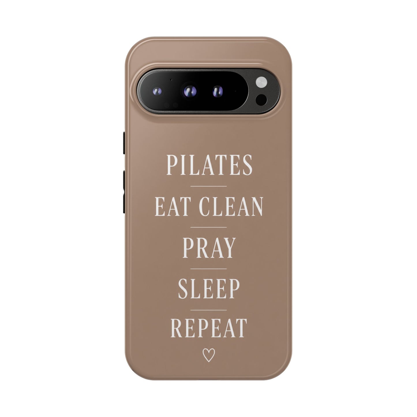 Pilates Phone Case | Eat Clean Pray Sleep Repeat Aesthetic | Wellness Girl Gift