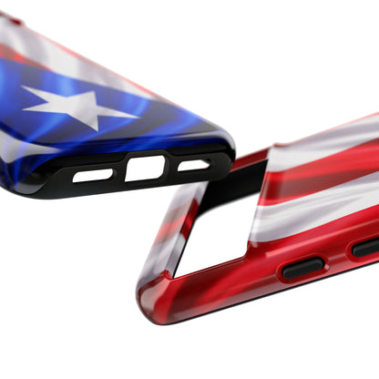 Puerto Rico Flag Phone Case | Boricua Pride Tough Case | Puerto Rican Flag Protective Cover for iPhone & Samsung