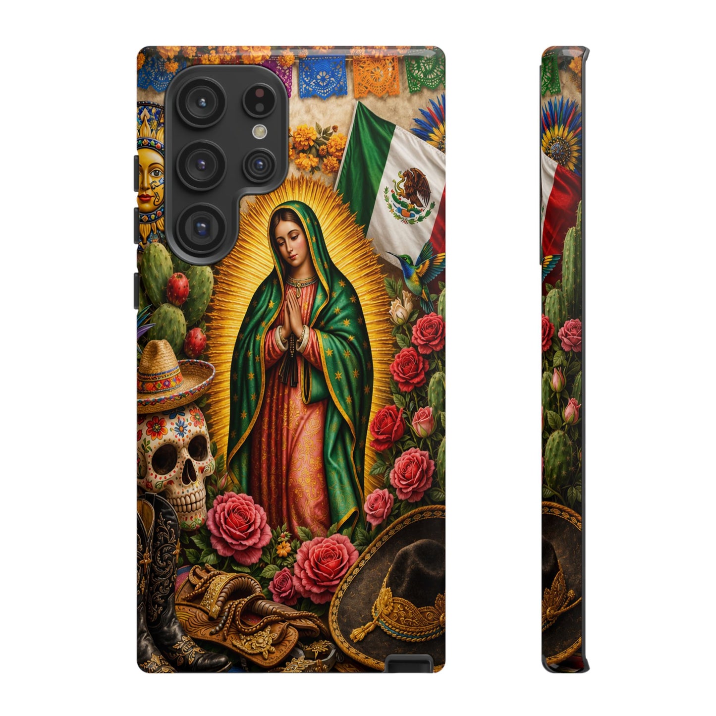 Virgen de Guadalupe Phone Case Mexican Floral iPhone Samsung Pixel Case