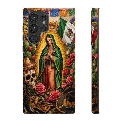 Virgen de Guadalupe Phone Case Mexican Floral iPhone Samsung Pixel Case