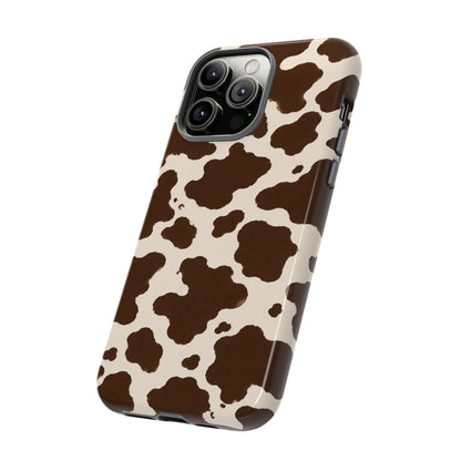 Western Cow Print Tough Phone Case for iPhone Samsung Galaxy Pixel