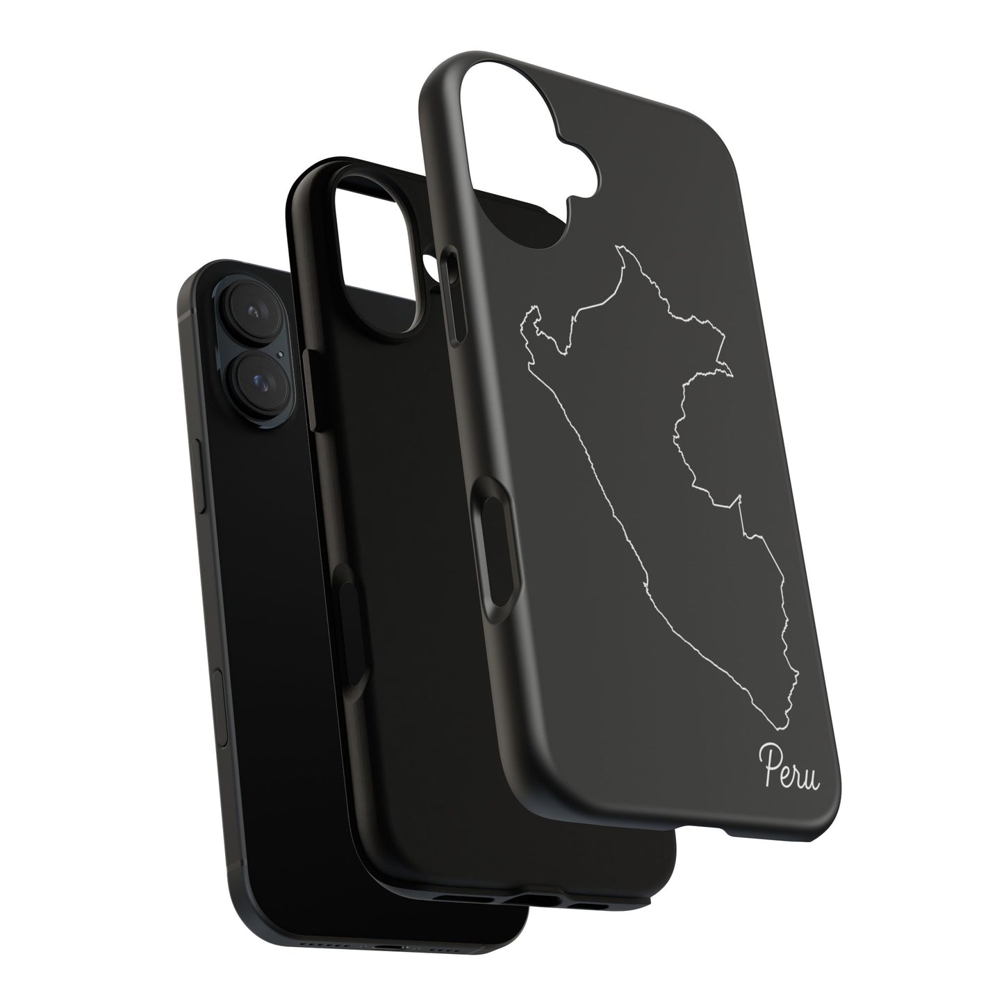 Peru Outline Phone Case – Minimal Country Map Tough Case (iPhone, Samsung, Pixel)