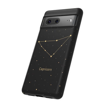 Capricorn Zodiac Constellation Phone Case – Luxe Gold Celestial Cover