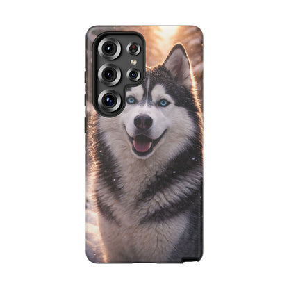 Siberian Husky Tough Phone Case | Blue Eyes Dog Cover Protective iPhone Case