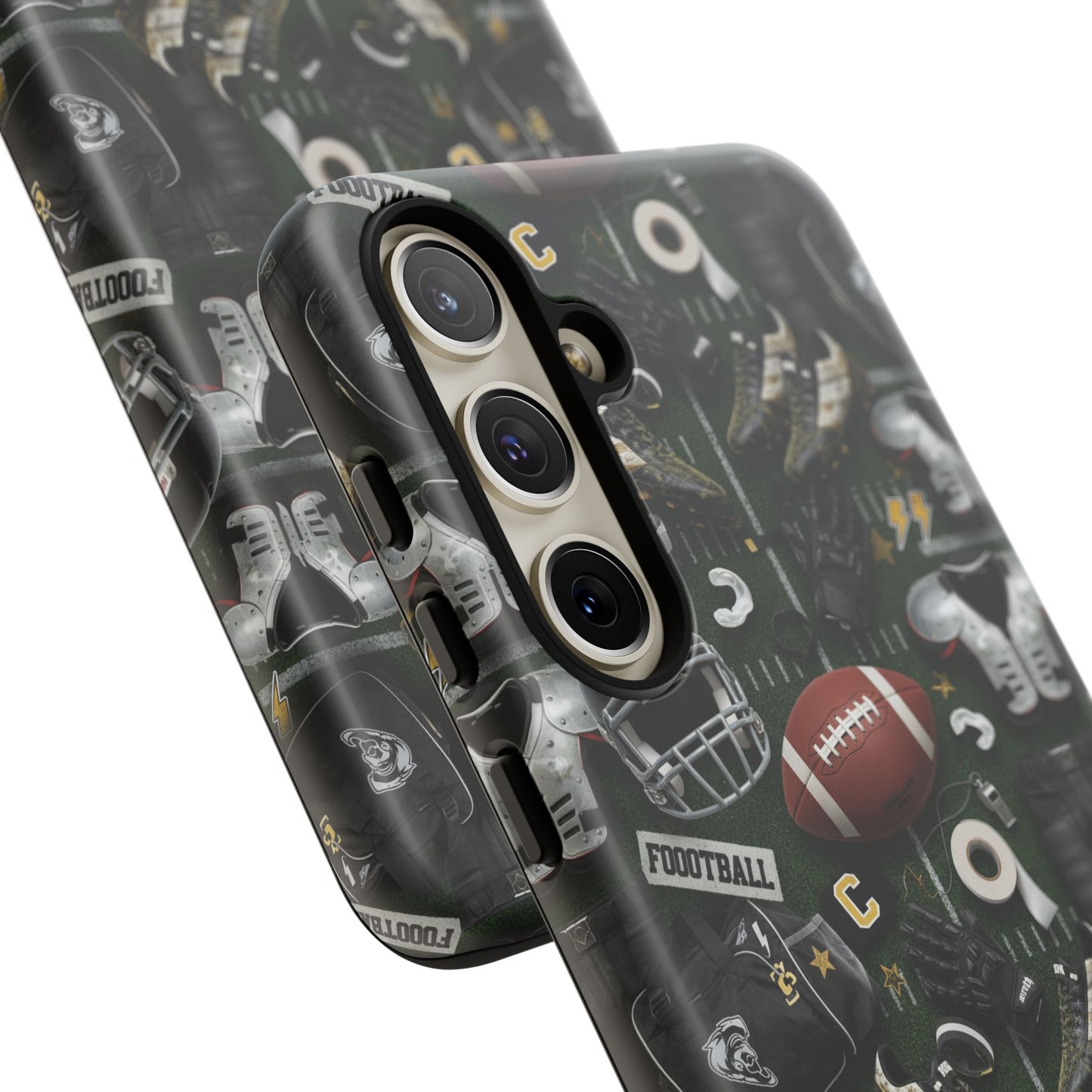 Football Pattern Phone Case – Sports Fan Tough Protective Game Day Case
