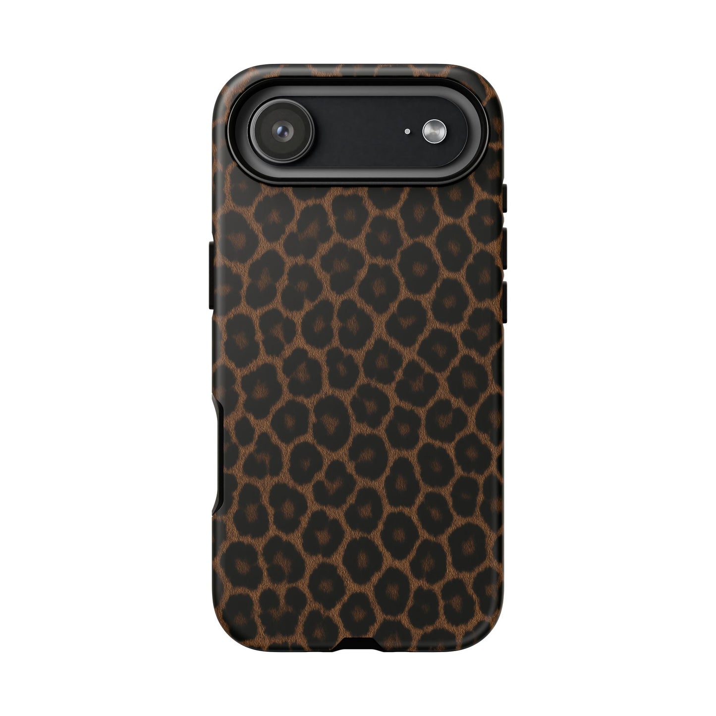 Brown Leopard Print Phone Case | Classic Animal Print Aesthetic Tough Protective Case