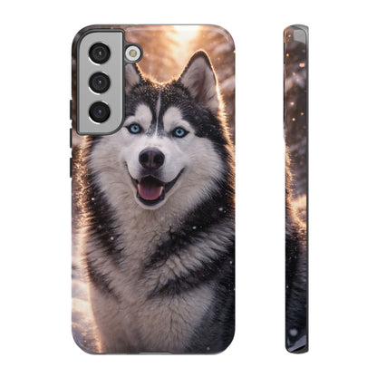Siberian Husky Tough Phone Case | Blue Eyes Dog Cover Protective iPhone Case