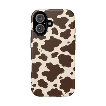 Western Cow Print Tough Phone Case for iPhone Samsung Galaxy Pixel