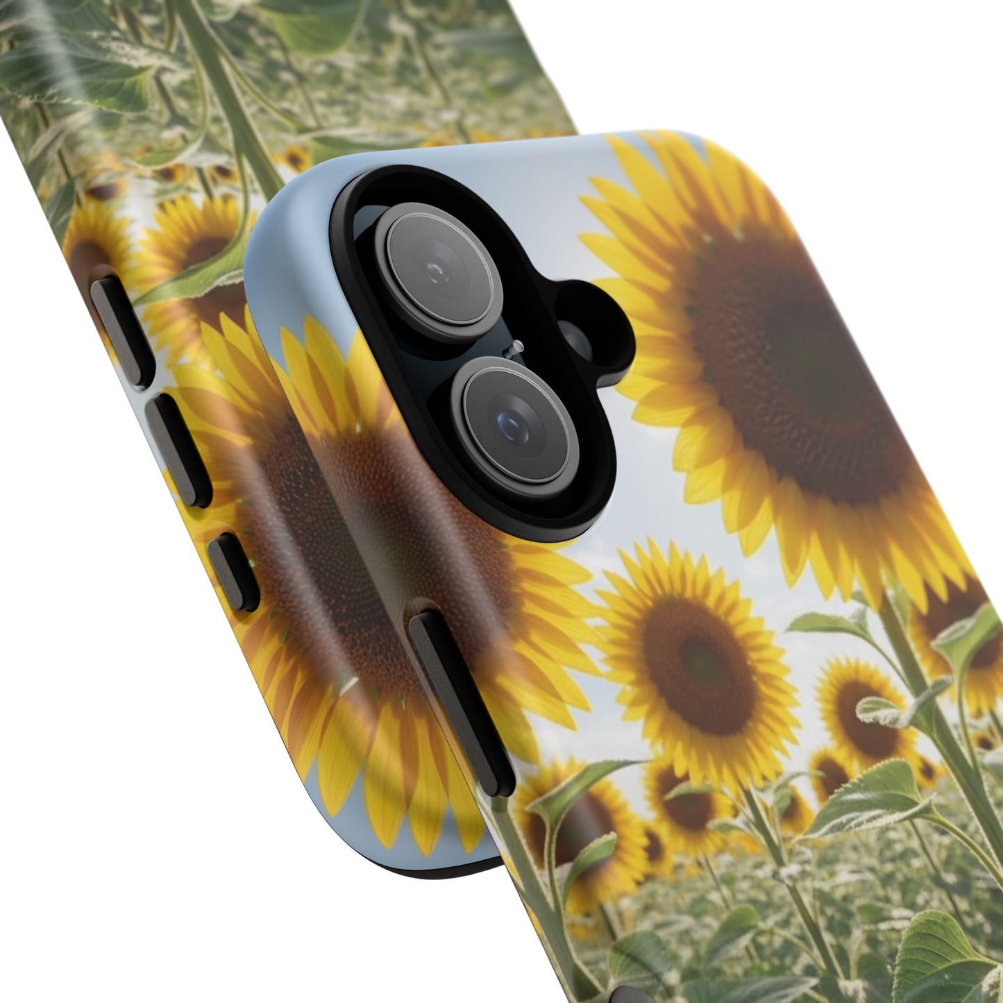 Sunflower Field Phone Case | Golden Hour Floral Aesthetic | Bright Summer Tough Case